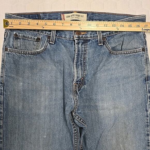Vintage Levi’s 527 Mens Jeans Sz 34x30 Y2K Low Rise Boot Fit Denim Distressed - Picture 12 of 14